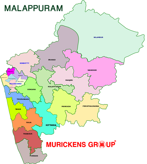 Map Of Malappuram District Kerala Bobbie Stefanie